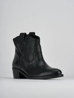 Stivaletti tacco 3cm pelle Donna Stivaletti Tacco Basso