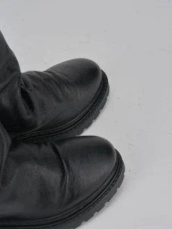 New Stivaletti tacco 1cm pelle Donna Stivaletti Tacco Basso