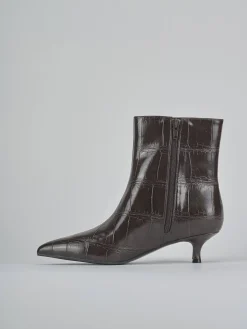 Hot Stivaletti tacco 5cm pelle sostenibile testa Donna Stivaletti Tacco Alto