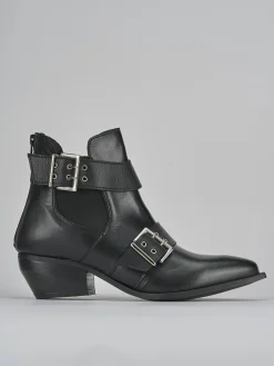 Stivaletti tacco 4cm pelle Donna Stivaletti Tacco Basso