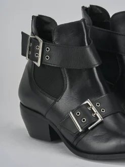 Stivaletti tacco 4cm pelle Donna Stivaletti Tacco Basso