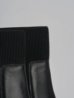 Stivaletti tacco 1cm pelle Donna Stivaletti Tacco Basso