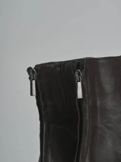 Outlet Stivaletti tacco 6cm pelle testa Donna Stivaletti Tacco Alto