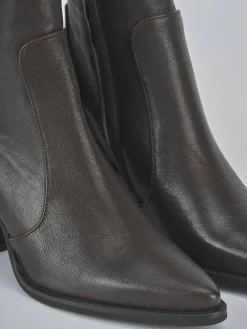 Hot Stivaletti tacco 7cm pelle testa Donna Stivaletti Tacco Alto