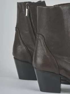 Hot Stivaletti tacco 7cm pelle testa Donna Stivaletti Tacco Alto