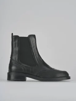 Stivaletti tacco 2cm pelle Donna Stivaletti Tacco Basso