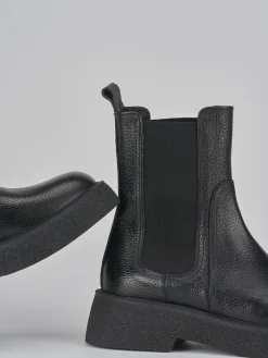 Stivaletti tacco 2cm pelle Donna Stivaletti Tacco Basso