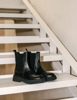 Stivaletti tacco 2cm pelle Donna Stivaletti Tacco Basso