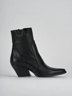 Outlet Stivaletti tacco 7cm pelle Donna Stivaletti Tacco Alto