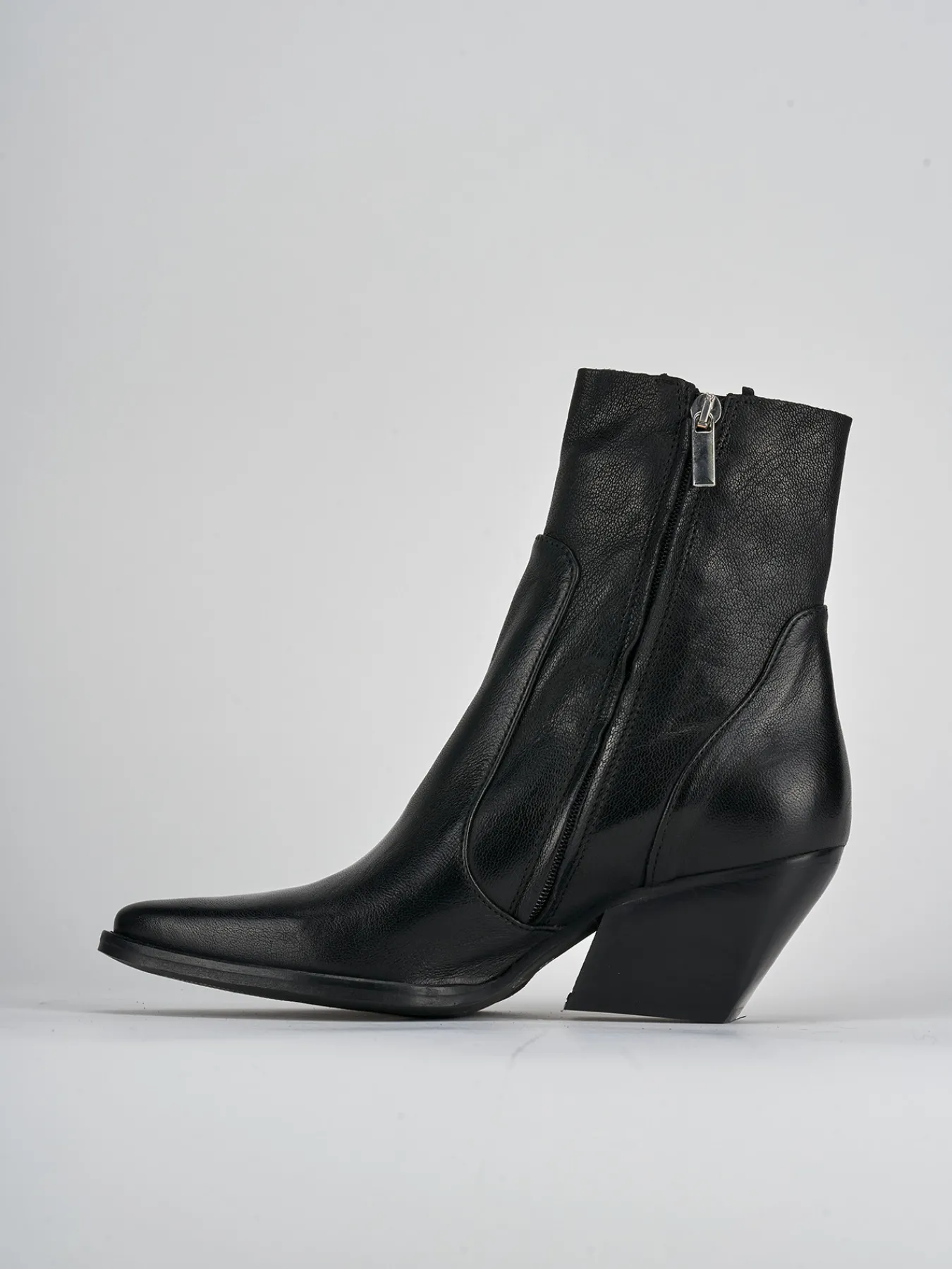 Outlet Stivaletti tacco 7cm pelle Donna Stivaletti Tacco Alto