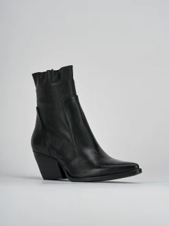 Outlet Stivaletti tacco 7cm pelle Donna Stivaletti Tacco Alto