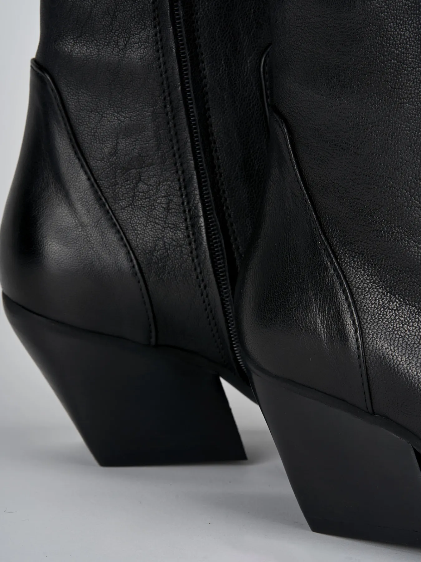 Outlet Stivaletti tacco 7cm pelle Donna Stivaletti Tacco Alto