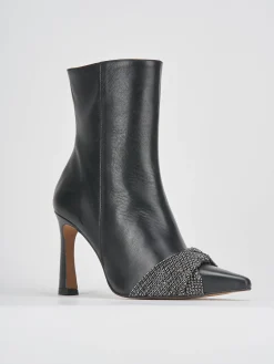 Stivaletti tacco 9cm pelle Donna Stivaletti Tacco Alto