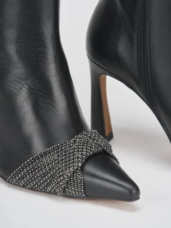 Stivaletti tacco 9cm pelle Donna Stivaletti Tacco Alto