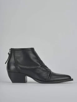 Stivaletti tacco 5cm pelle Donna Stivaletti Tacco Alto