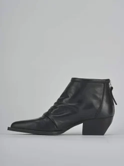 Stivaletti tacco 5cm pelle Donna Stivaletti Tacco Alto