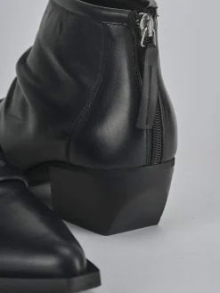 Stivaletti tacco 5cm pelle Donna Stivaletti Tacco Alto