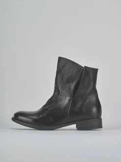 Stivaletti tacco 2cm pelle Donna Stivaletti Tacco Basso