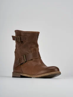 Hot Stivaletti tacco 1cm pelle Donna Stivaletti Tacco Basso