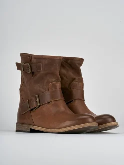 Hot Stivaletti tacco 1cm pelle Donna Stivaletti Tacco Basso