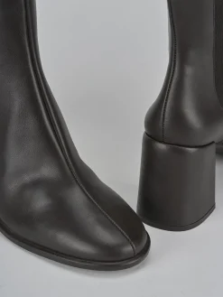 Online Stivaletti tacco 7cm pelle testa Donna Stivaletti Tacco Alto