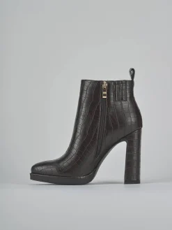 New Stivaletti tacco 12cm pelle sostenibile testa Donna Stivaletti Tacco Alto