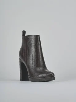 New Stivaletti tacco 12cm pelle sostenibile testa Donna Stivaletti Tacco Alto