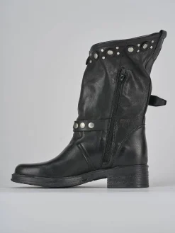 Stivaletti tacco 3cm pelle Donna Stivaletti Tacco Basso