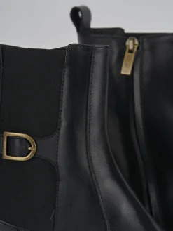 Hot Stivaletti tacco 2cm pelle Donna Stivaletti Tacco Basso