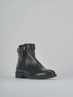 New Stivaletti tacco 1cm pelle Donna Stivaletti Tacco Basso