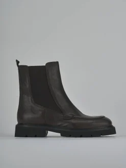 Discount Stivaletti tacco 3cm pelle testa Donna Stivaletti Tacco Basso