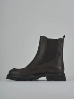 Discount Stivaletti tacco 3cm pelle testa Donna Stivaletti Tacco Basso