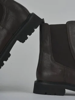 Discount Stivaletti tacco 3cm pelle testa Donna Stivaletti Tacco Basso