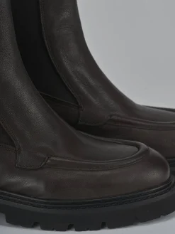 Discount Stivaletti tacco 3cm pelle testa Donna Stivaletti Tacco Basso