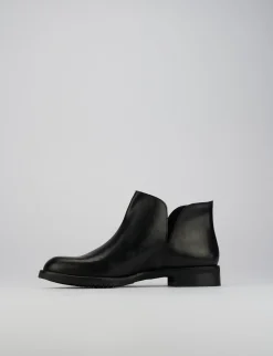 New Stivaletti tacco 1cm pelle Donna Stivaletti Tacco Basso