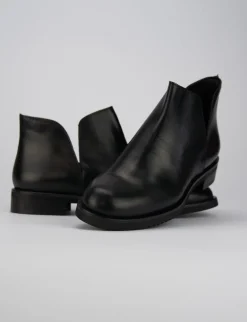 New Stivaletti tacco 1cm pelle Donna Stivaletti Tacco Basso