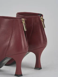 Hot Stivaletti tacco 7cm pelle bordo' Donna Stivaletti Tacco Alto