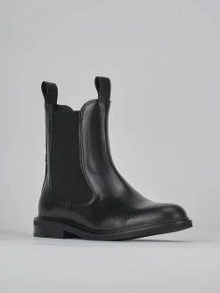 New Stivaletti tacco 1cm pelle Donna Stivaletti Tacco Basso