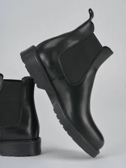 New Stivaletti tacco 2cm pelle Donna Stivaletti Tacco Basso