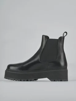 New Stivaletti tacco 4cm pelle Donna Stivaletti Tacco Basso