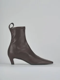 Clearance Stivaletti tacco 5cm pelle testa Donna Stivaletti Tacco Alto