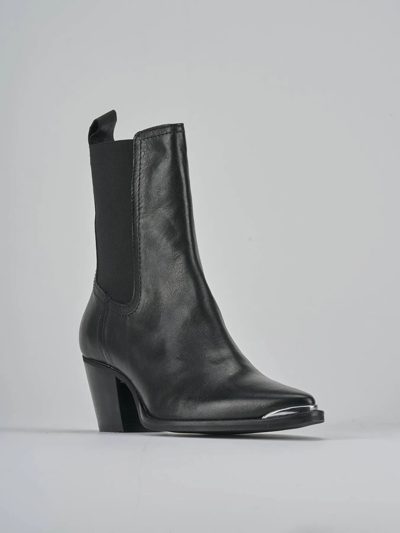 Stivaletti tacco 7cm pelle Donna Stivaletti Tacco Alto