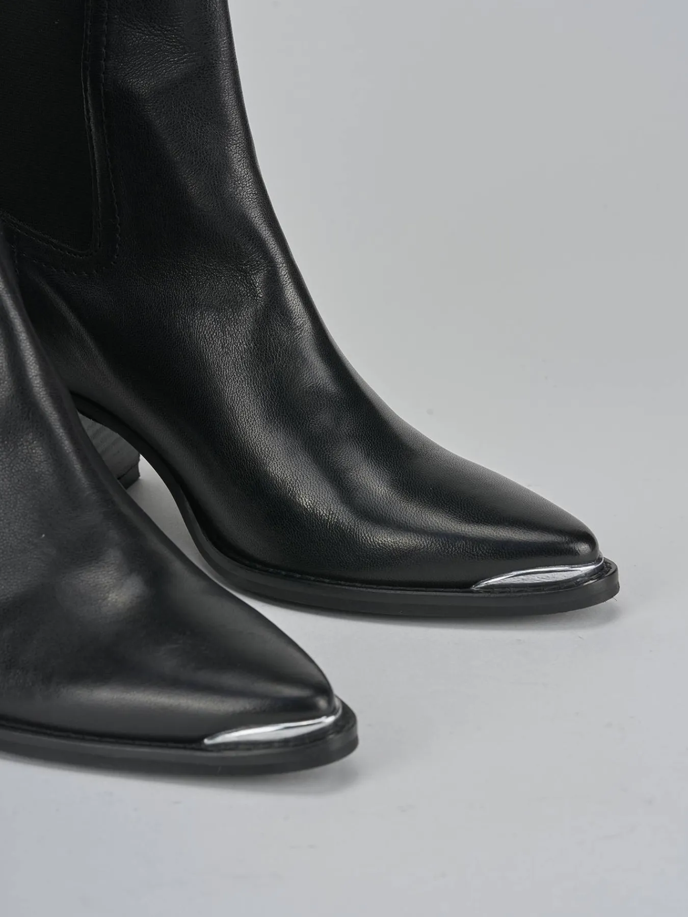 Stivaletti tacco 7cm pelle Donna Stivaletti Tacco Alto