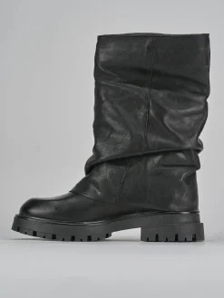 Clearance Stivaletti tacco 3cm pelle Donna Stivaletti Tacco Basso