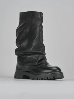 Clearance Stivaletti tacco 3cm pelle Donna Stivaletti Tacco Basso