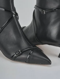 Clearance Stivaletti tacco 5cm pelle Donna Stivaletti Tacco Alto