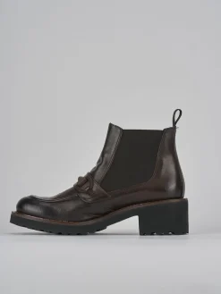 Hot Stivaletti tacco 5cm pelle testa Donna Stivaletti Tacco Alto