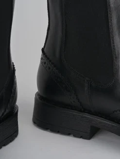 Outlet Stivaletti tacco 2cm pelle Donna Stivaletti Tacco Basso