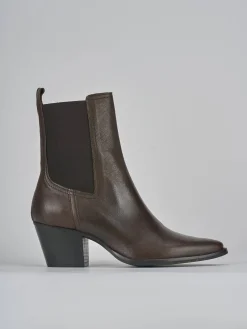 New Stivaletti tacco 7cm pelle testa Donna Stivaletti Tacco Alto