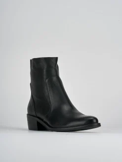 Clearance Stivaletti tacco 3cm pelle Donna Stivaletti Tacco Basso